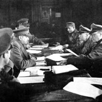 Ondertekening Capitulatieakte 5 mei 1945